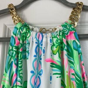 Lilly Pulitzer chain, banded top. Size SM